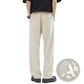 Men's Pleated Wide Leg Relaxed Fit Trousers