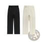 Men's Pleated Wide Leg Relaxed Fit Trousers