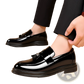 Men's Plus Size Business Casual Leather Wedge Shoes