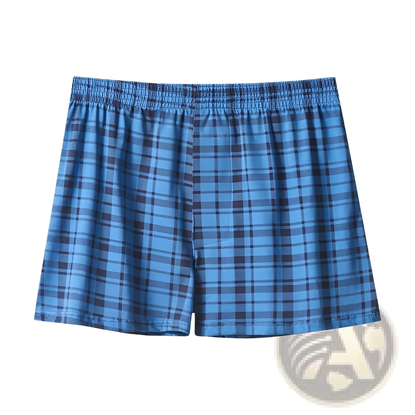 Men's Plus Size Cotton Striped and Plaid Boxer Shorts