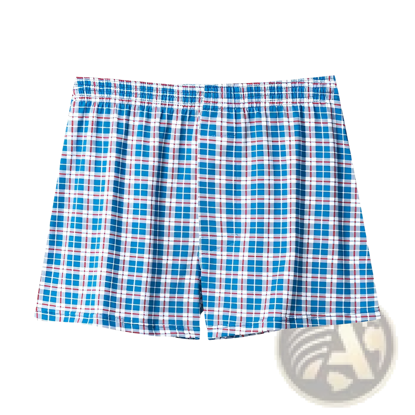Men's Plus Size Cotton Striped and Plaid Boxer Shorts