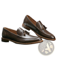Men's Polished Leather Tassel Loafers with Composite Soles