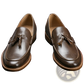 Men's Polished Leather Tassel Loafers with Composite Soles