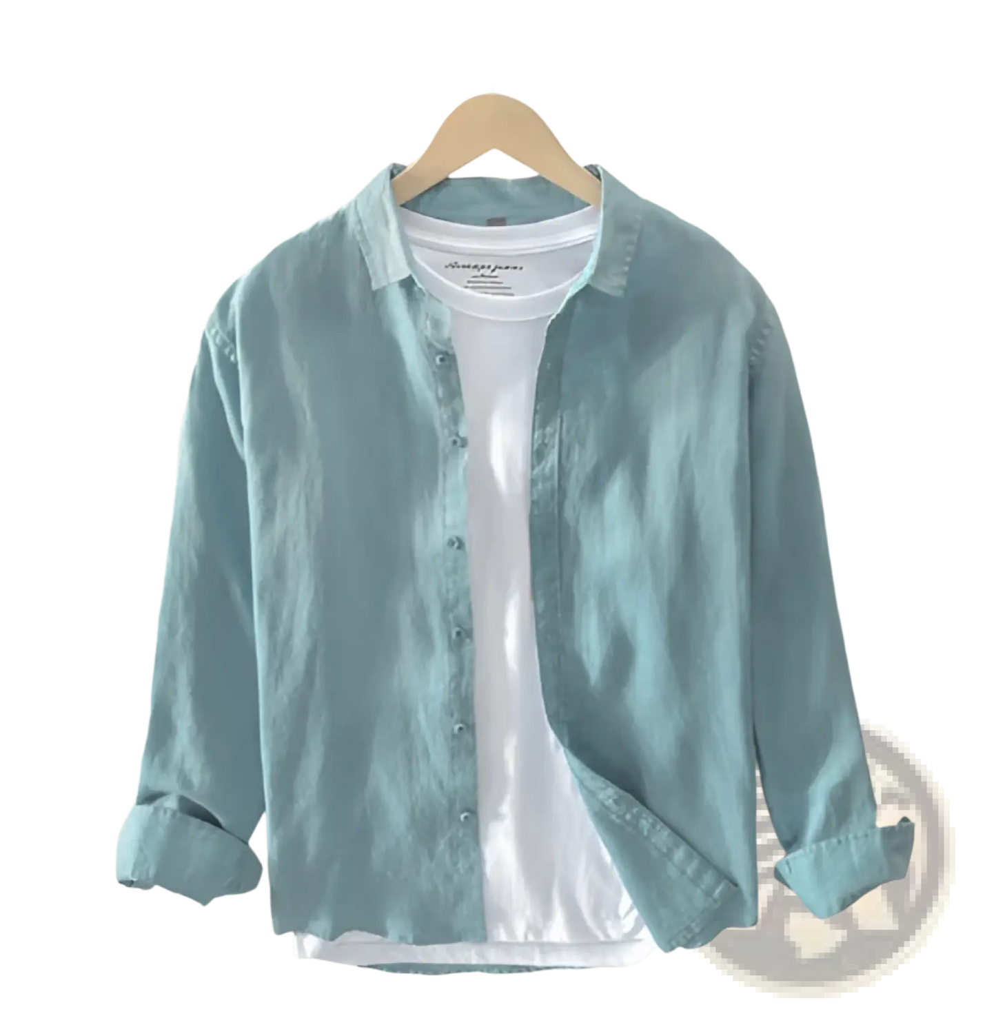 Men's Premium 100% Linen Long Sleeve Casual Shirt