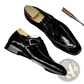 Men's Premium Cowhide Leather Pointed Toe Low Top Shoes