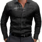Men's Premium Geometric and Printed Long Sleeve Button Down