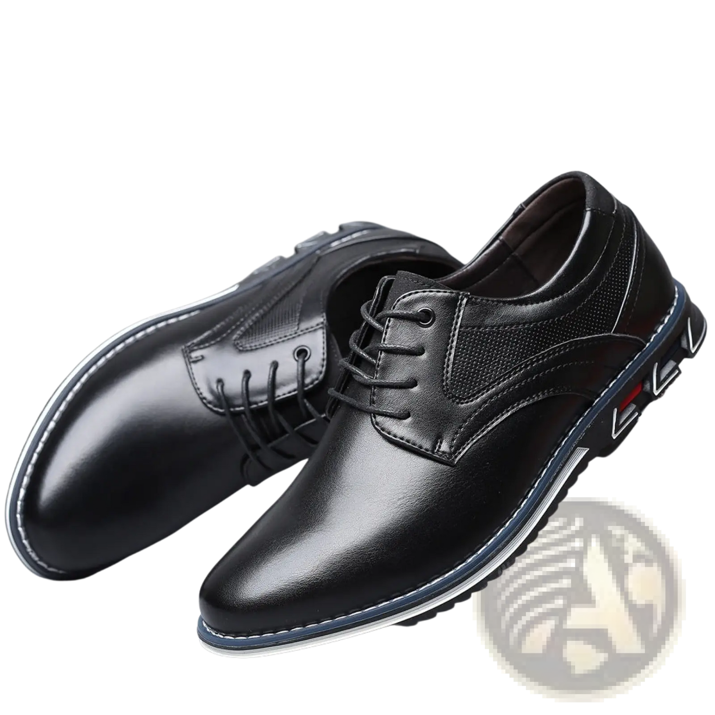 Men's Premium Pu Leather Lace Up Casual Dress Shoes