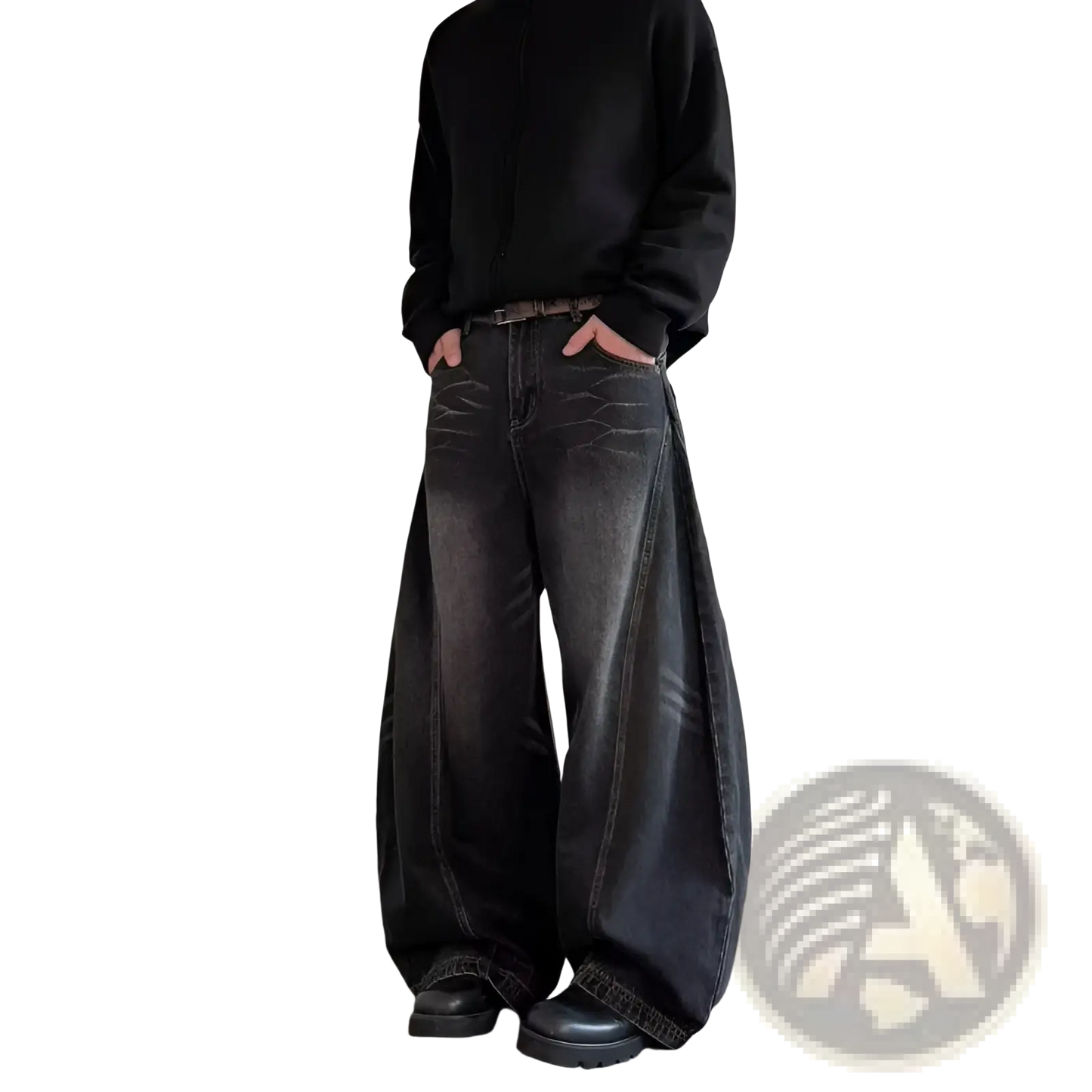 Men's Premium Relaxed Wide Leg Denim Jeans