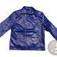 Men's Pu Leather Punk Stand Collar Biker Jacket
