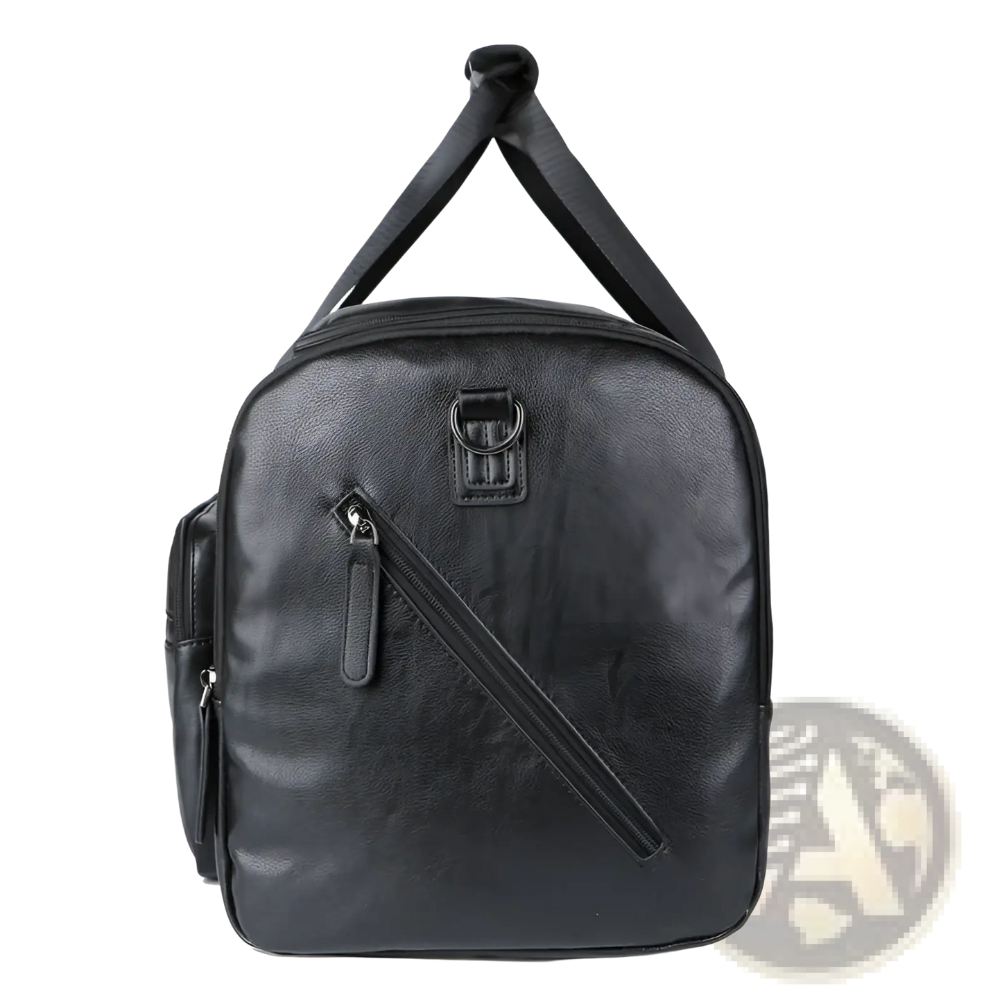 Men's Pu Leather Travel Duffel Bag 20-35l Capacity