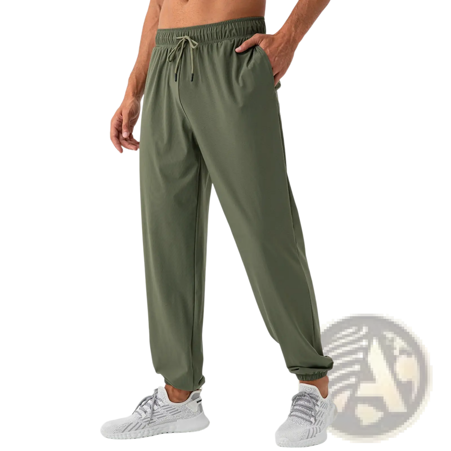 Men's Quick Dry Nylon Loose Fit Athletic Track Pants