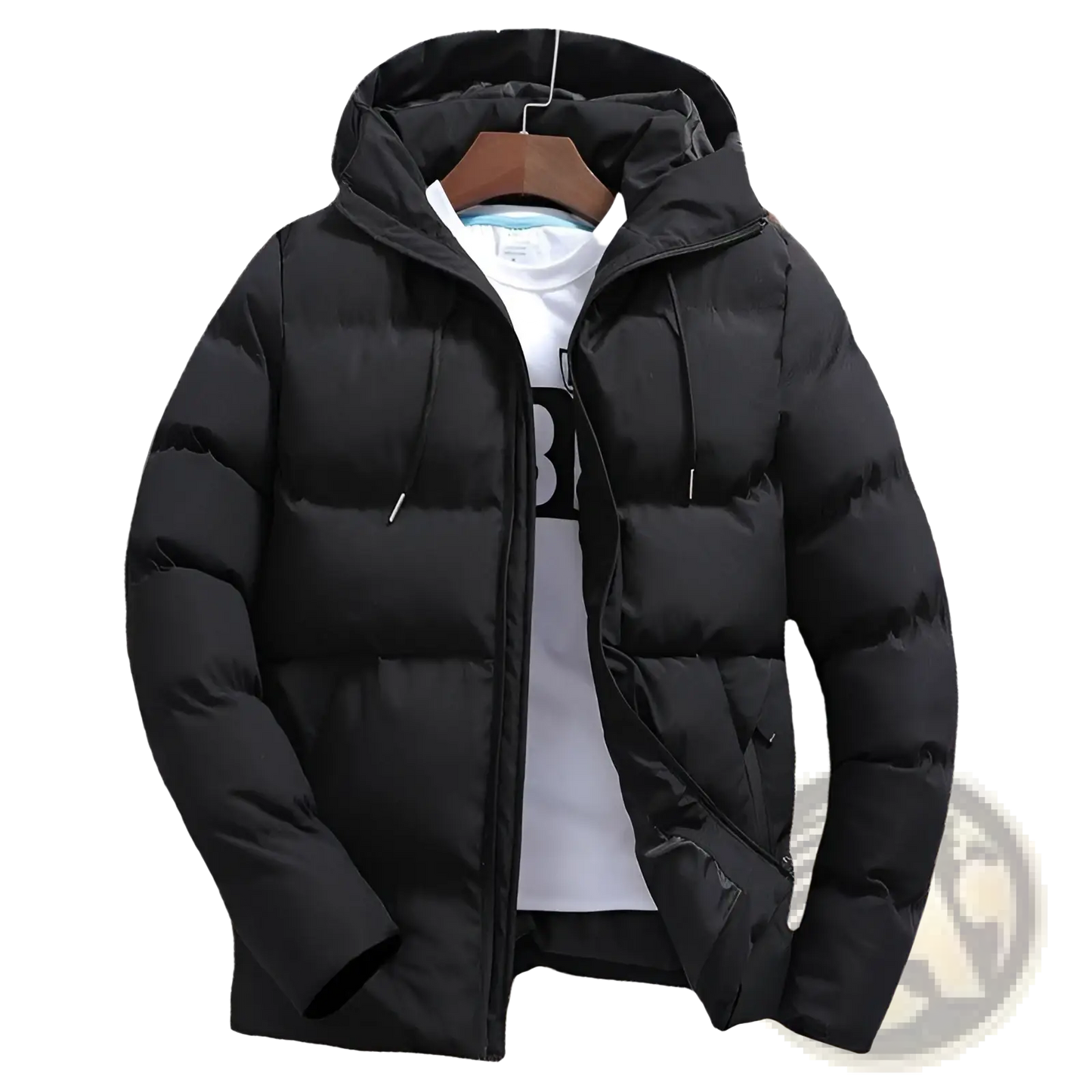 Men's Quilted Cotton Hooded Puffer Jacket