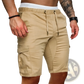 Men's Relaxed Drawstring Cotton Cargo Shorts