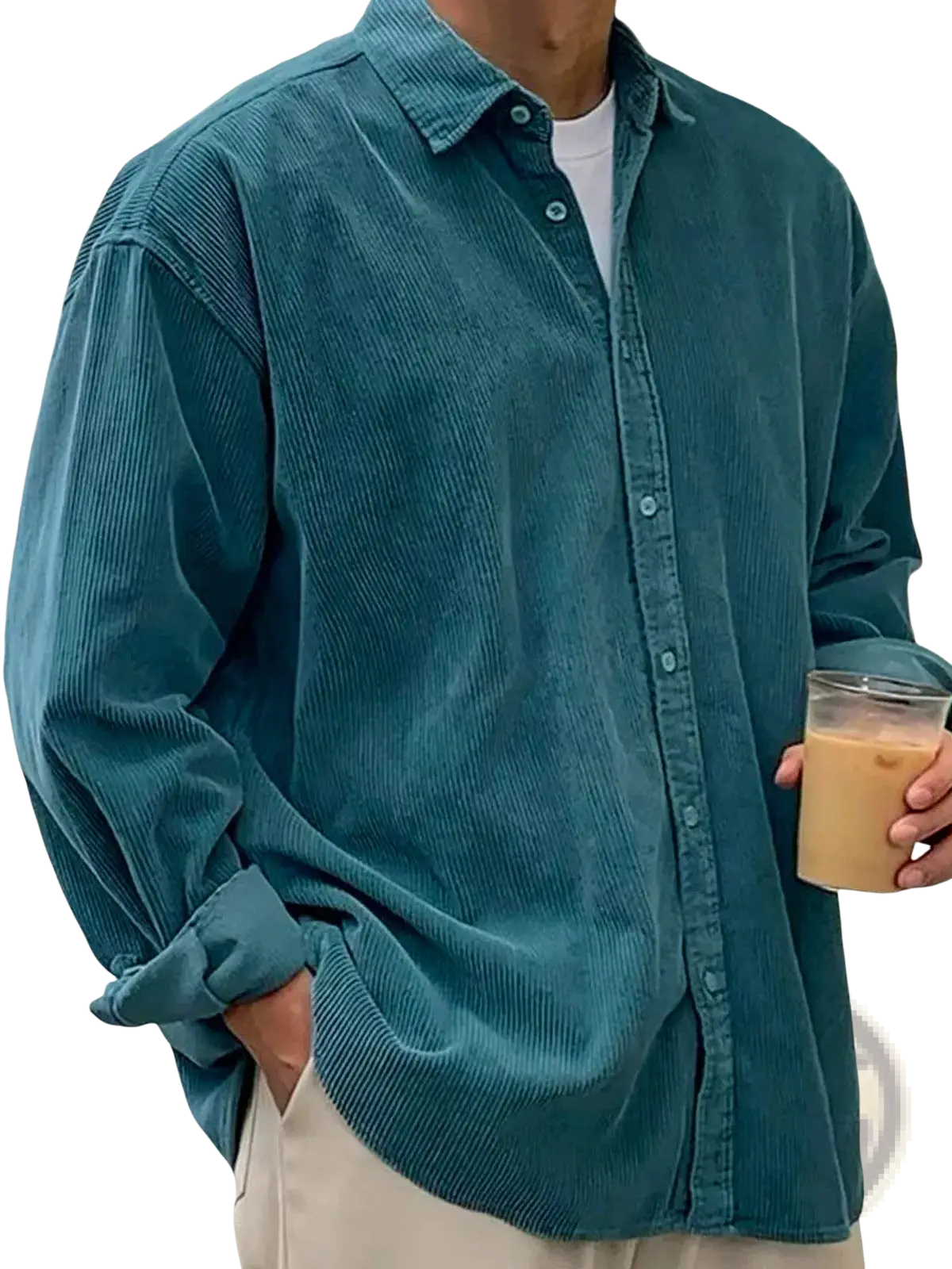 Men's Relaxed Fit Corduroy Shirt Jacket