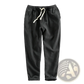 Men's Relaxed Fit Drawstring Linen Joggers