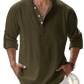 Men's Relaxed Fit Lightweight Cotton and Linen Shirt