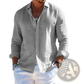 Men's Relaxed Fit Linen Button Down Shirt