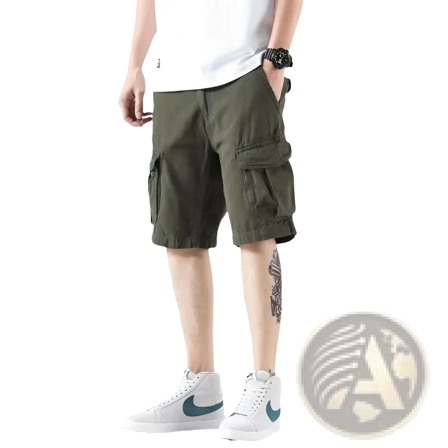 Men's Relaxed Fit Multi Pocket Cargo Shorts