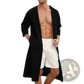 Men's Relaxed Fit Open Front Kimono Cardigan