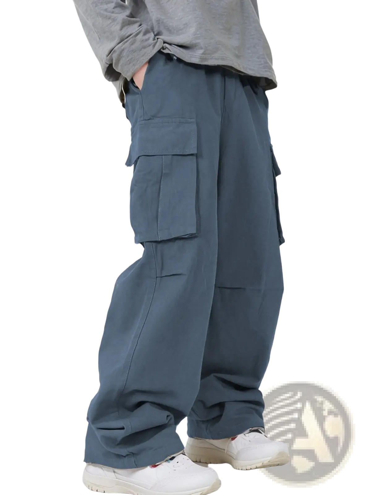 Men's Relaxed Straight Leg Cargo Track Pants