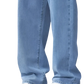 Men's Relaxed Straight Leg Light Wash Denim Jeans