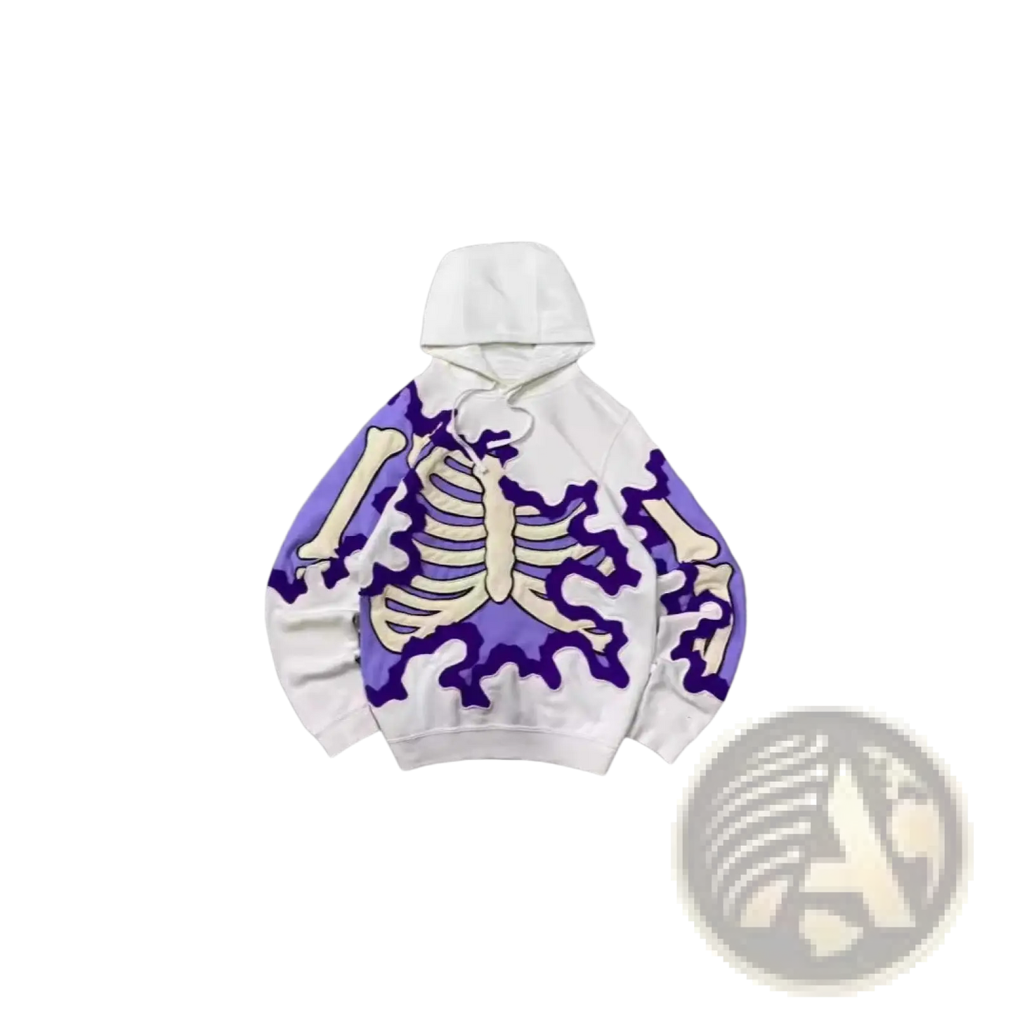 Men's Retro 3d Graphic Print Oversized Streetwear Hoodie