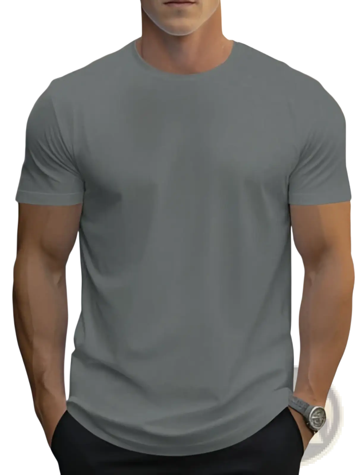 Men's Retro Linen Blend Loose Fit Short Sleeve t Shirt