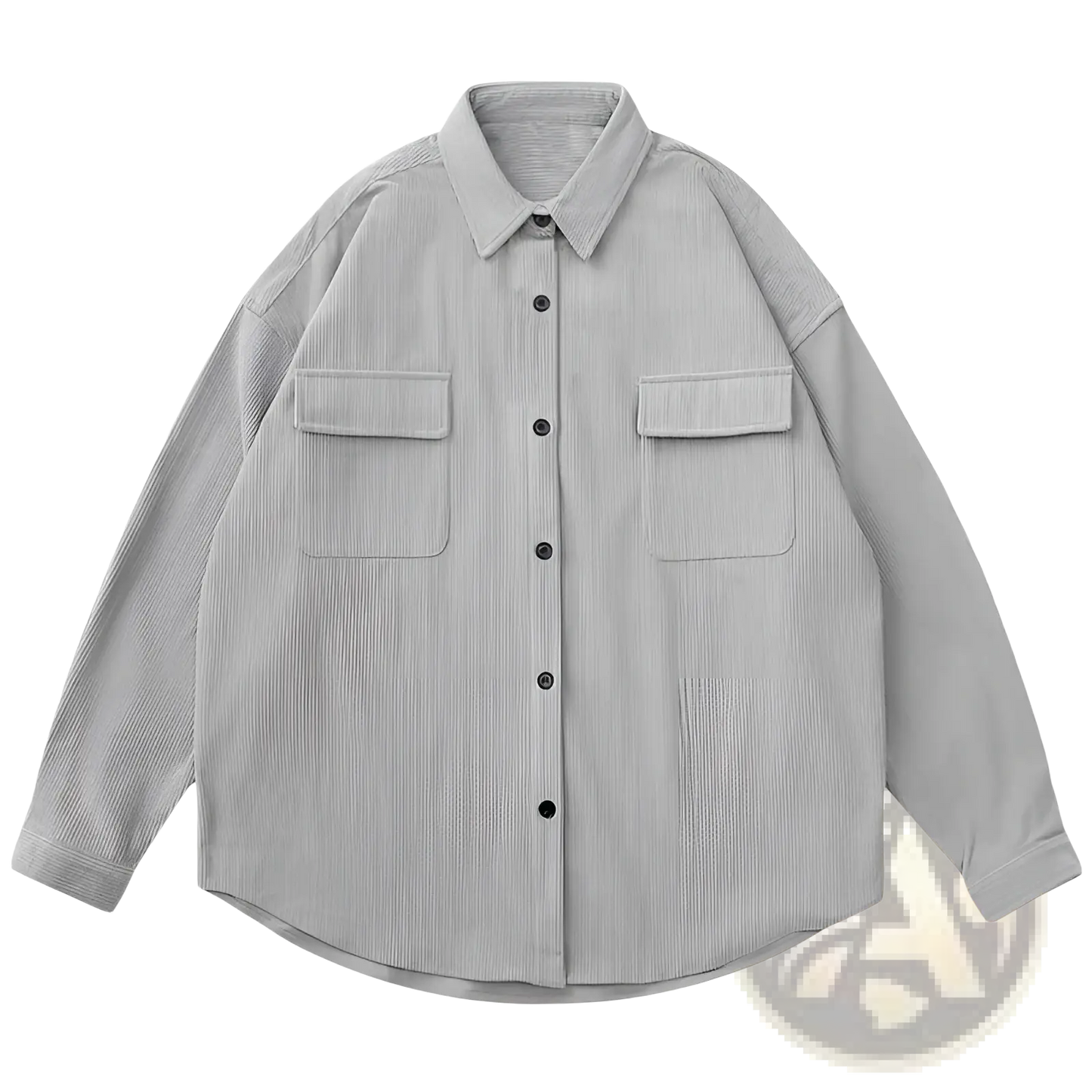 Men's Retro Loose Fit Corduroy Utility Shirt Jacket