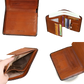 Men's Rfid Leather Wallet with Zip Coin Pocket