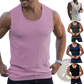 Men's Ribbed Cotton Slim Fit Knit Tank Top