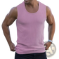 Men's Ribbed Cotton Slim Fit Knit Tank Top