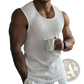 Men's Ribbed Cotton Slim Fit Knit Tank Top