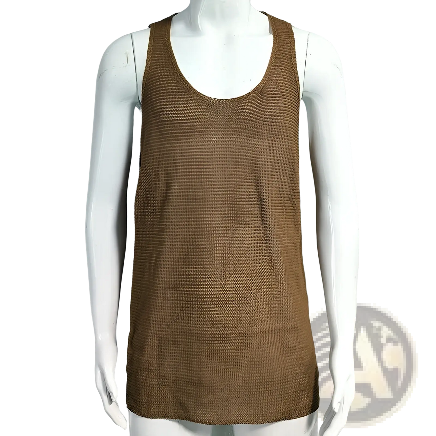 Men's Ribbed Knit Scoop Neck Sleeveless Vest