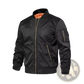 Men's Satin Bomber Jacket with Contrast Lining