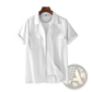 Men's Short Sleeve Cotton Hemp Workwear Shirt