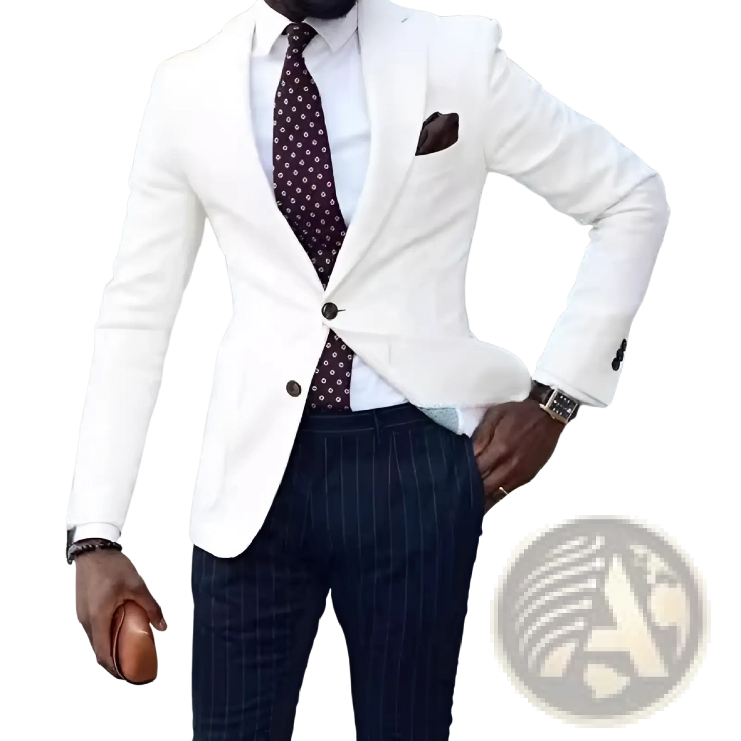 Men's Slim Fit Business Casual Plaid and Solid Blazers