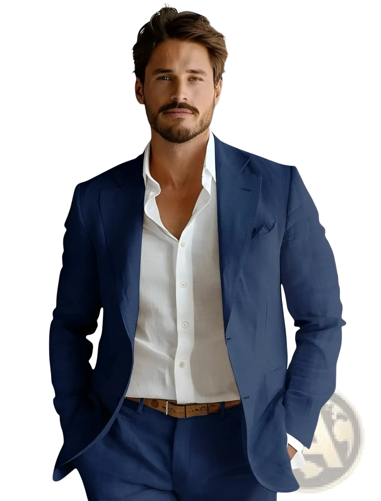 Men's Slim Fit Business Casual Plaid and Solid Blazers
