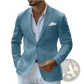 Men's Slim Fit Business Casual Plaid and Solid Blazers