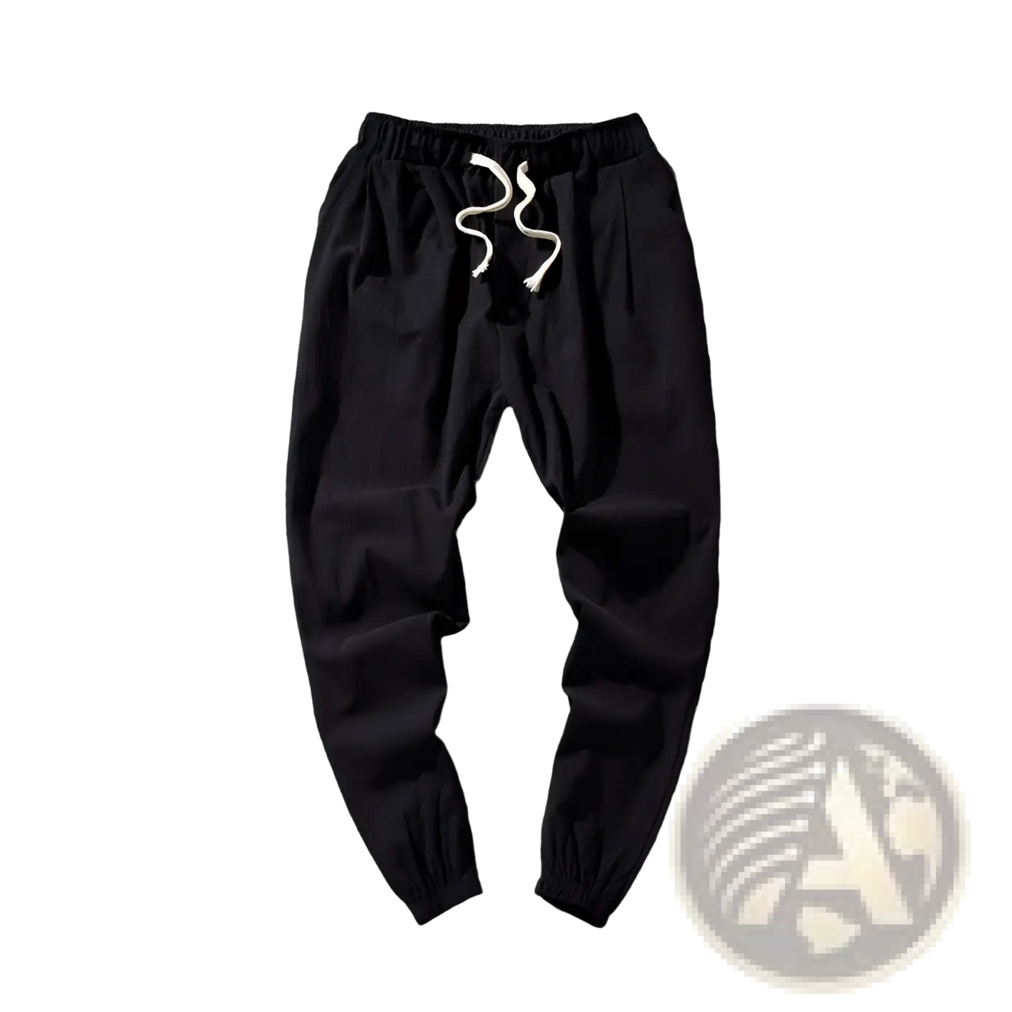 Men's Slim Fit Cotton Linen Tapered Joggers