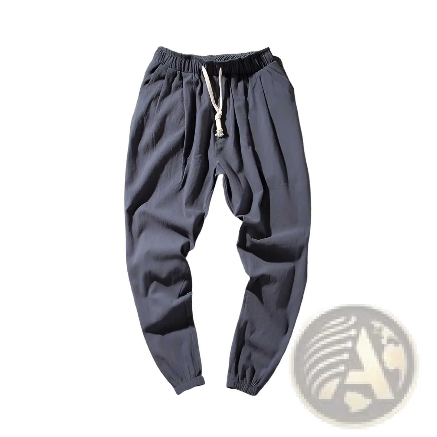 Men's Slim Fit Cotton Linen Tapered Joggers