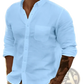 Men's Slim Fit Cotton Long Sleeve Button Down Shirt