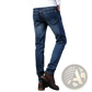 Men's Slim Fit Dark Wash Straight Stretch Denim Jeans
