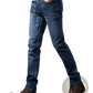 Men's Slim Fit Dark Wash Straight Stretch Denim Jeans