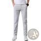 Men's Slim Fit Elastic Cotton Straight Leg Chino Pants