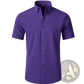 Men's Slim Fit Four Way Stretch Non Iron Short Sleeve Shirt