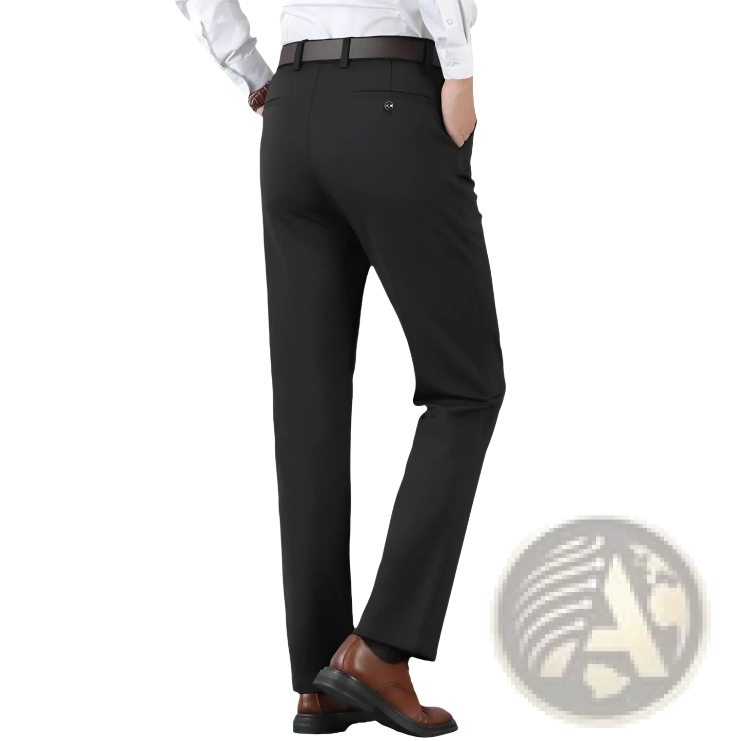 Men's Slim Fit Ice Silk Lightweight Tailored Trousers