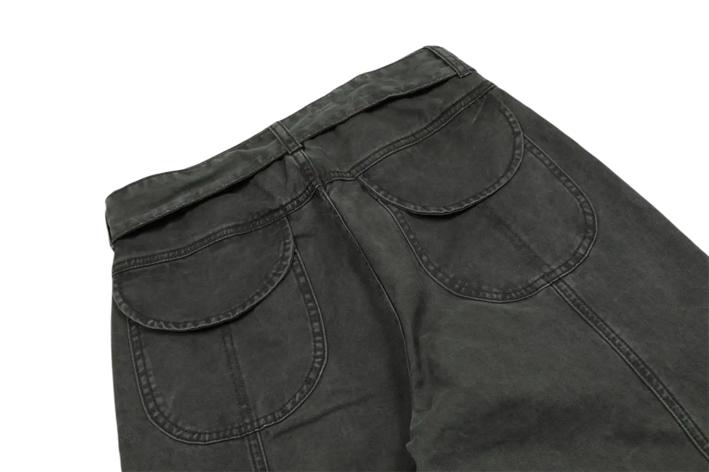 Men's Slim Fit Multi Pocket Cotton Denim Cargo Overalls