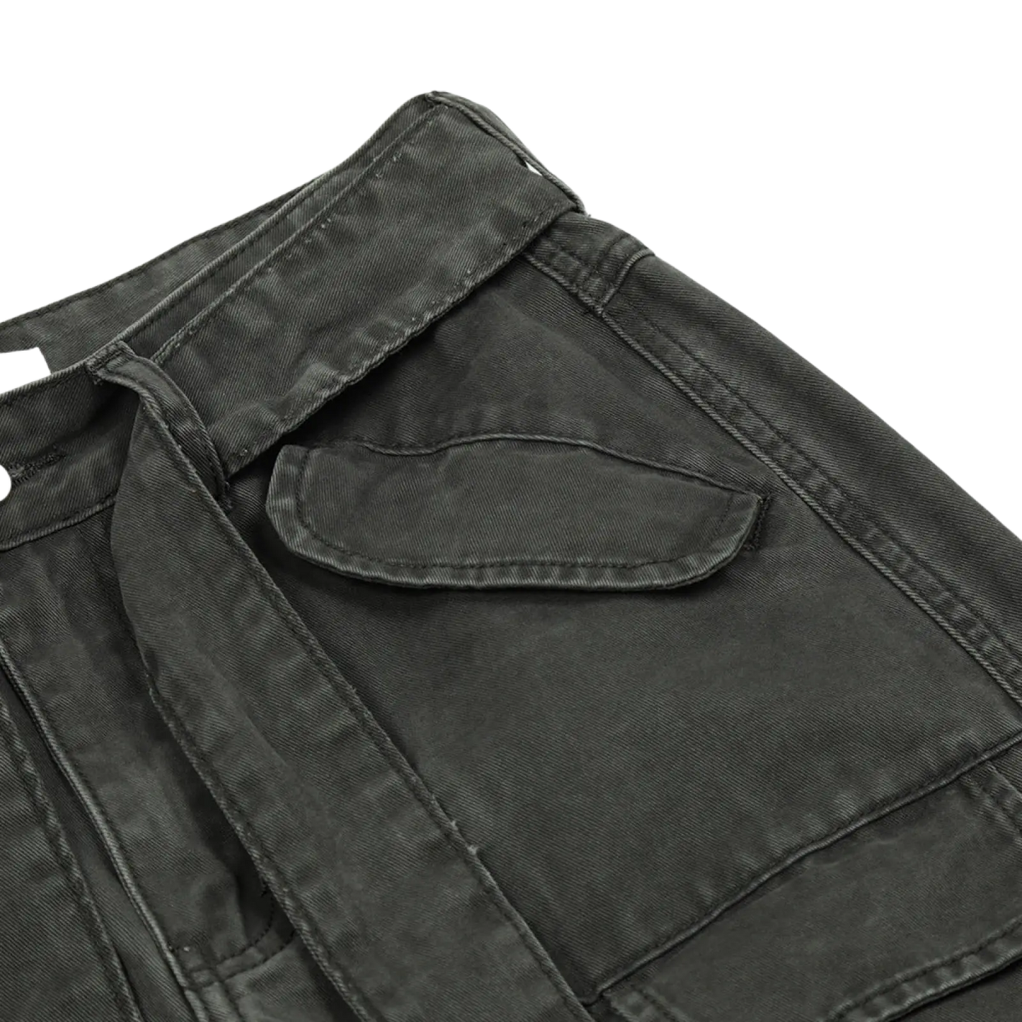 Men's Slim Fit Multi Pocket Cotton Denim Cargo Overalls