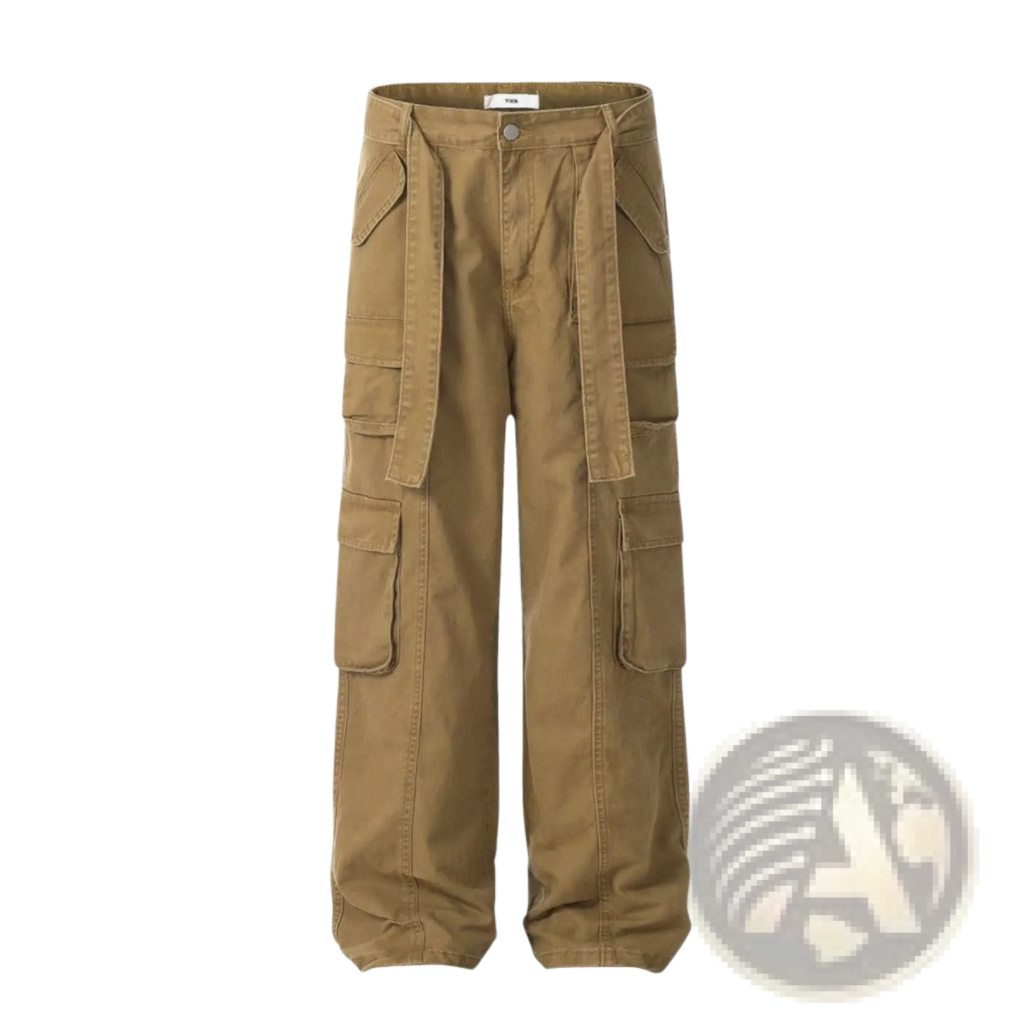 Men's Slim Fit Multi Pocket Cotton Denim Cargo Overalls