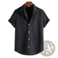 Men's Slim Fit Pinstripe Short Sleeve Button Up Shirt